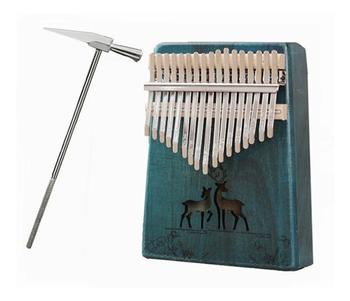 Piano Pulgar Portátil De Madera Kalimba Con 17 Tonos