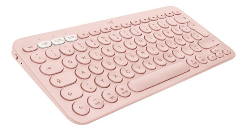Imagen 2 de 5 de Teclado bluetooth Logitech K380 QWERTY español color rosa
