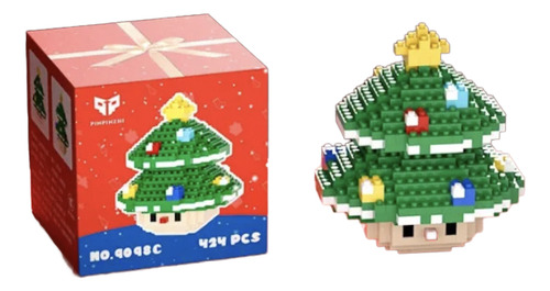 Mini Bloques Navidad Arbolito Arbol 424pzs Armable 3d Juego