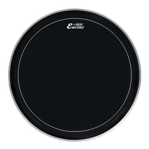 Parche Remo Encore Pinstripe Ebony Negro Tom 8 Pulgadas