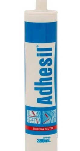 Silicona Neutra Adhesil Pack X 6 Selladores Neutro 280 Ml