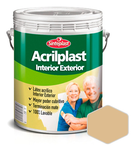 Acrilplast Látex Interior Exterior Sinteplast Colores | 4lt