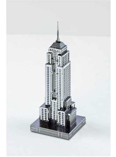 Edificio Empire Statemodelo En Metal Cortado 3d