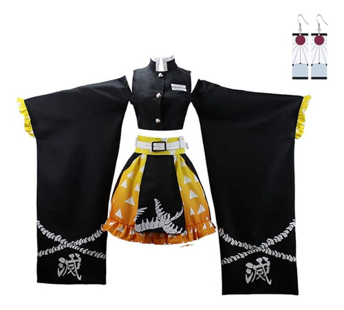 Nuevo Zenitsu Tanjirou Cosplay Disfraz Anime Kimono Hallowee