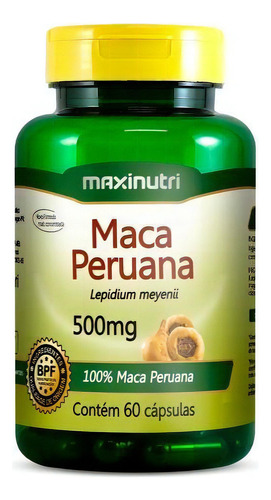 Suplemento em cápsula Maxinutri  Encapsulados Maca Peruana vitaminas Maca Peruana