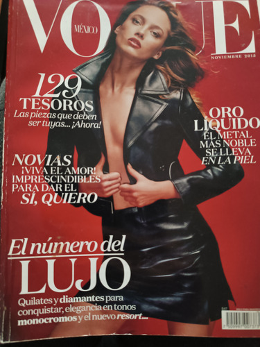 Revista Vogue México Noviembre 2015 Número Del Lujo