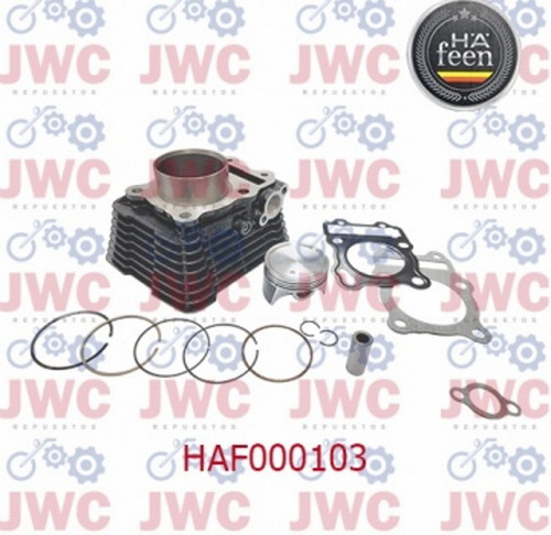 Kit Cilindro Suzuki 150 Gixxer 56mm Haffen Con Piston Aros Y