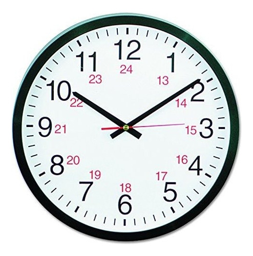 Universal 10441 24 Horas Reloj De Pared Redondo 125 En Colo