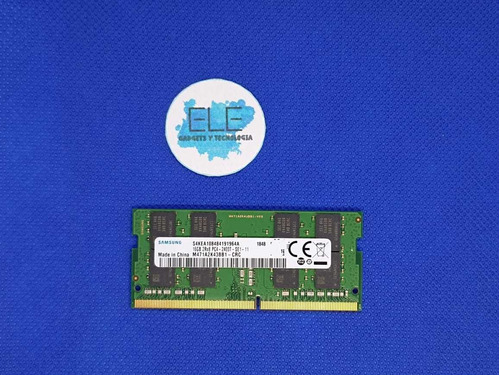 Memoria Ram Laptop Ddr4 16gb 2400mhz Samsung Sin Uso 2rx8