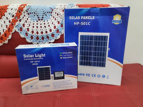 Lampara Solar 100w Control Remoto