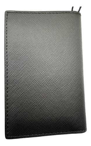 Michael Kors Tarjetero Billeter Original Nuevo Plata Cartera Negro Liso