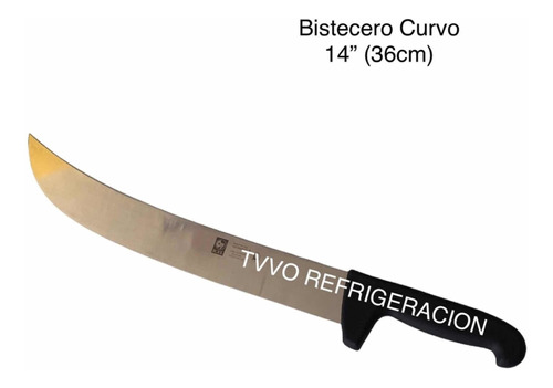 Cuchillo Carnicero Bistecero Curvo De 14(36cm) Icel  