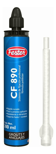 Fester Anclaje Quimico Cf890 Resina Poliéster 300ml Para