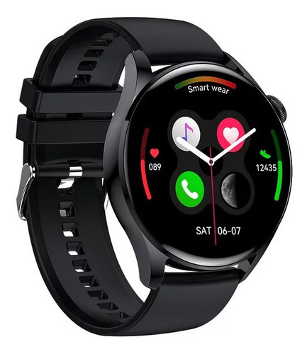 Imagen 1 de 1 de Reloj Inteligente Smartwatch Bluetooth Redondo Deportivo