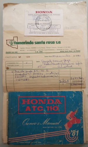 Imagen 2 de 18 de Triciclon Honda Atc 110cc