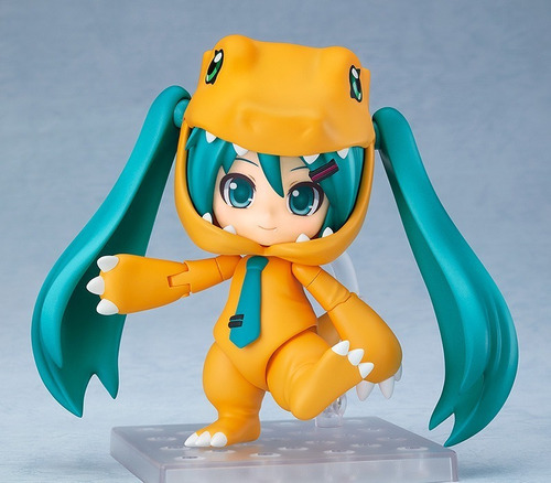Imagen 5 de 5 de Nendoroid 1439 Hatsune Miku: Kigurumi Agumon Ver.
