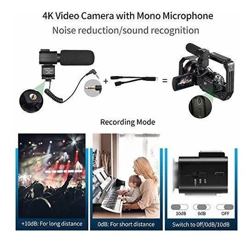 Videocamara Camara De Video 4k, Videocamara Ordro Ac5