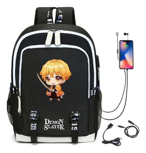 Primaria Mochilas Escolare Impermeable Demon Slayer Usb A021