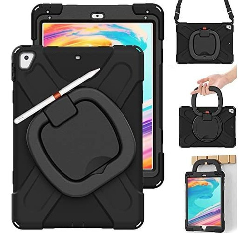 Funda Infantil iPad 9.7'' C/soporte Y Asa Ajustable | Negro