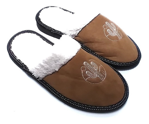 Pantuflas De Hombre Con Corderito Livianas Pantu Calentitas