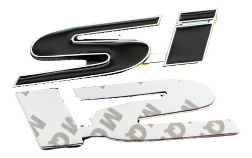 Emblema Insignia De Metal Si En Color Negro Honda New Civic 