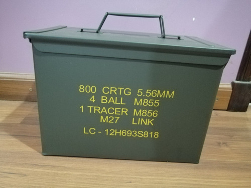 Caja Porta Municiones Del Ejército De Eeuu 