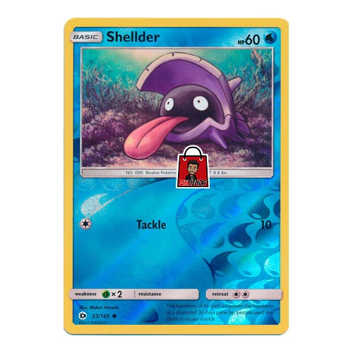 Carta Pokemon Tcg Shellder Reverse Holo Foil - Miltienda