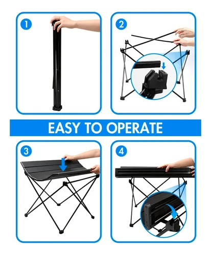 Mesa Plegable Camping Paseo Evento Bolso Portatil