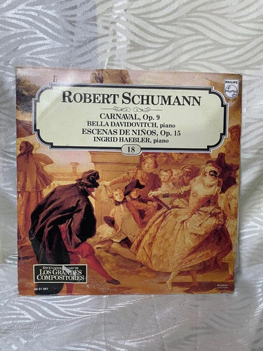 Robert Schumann Carnaval 9 Disco Lp Vinilo Acetato 