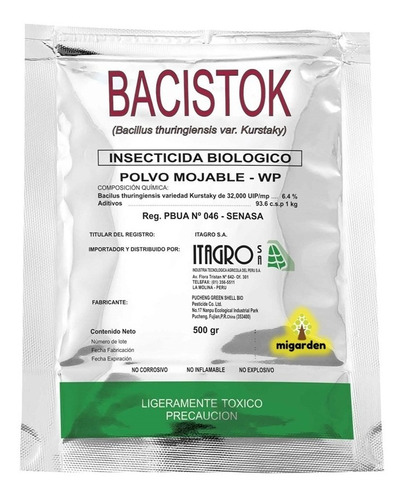 Insecticida Biologico Basitok Bacillus Thuringiensis Gusanos