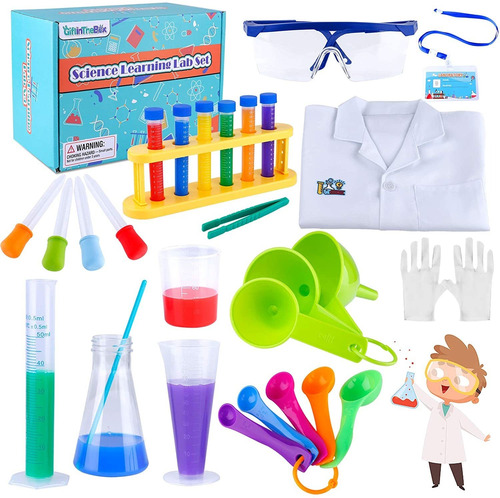 Experimento Juguete Regalo de cumpleaños Niños y Niñas Kit de Experimentación para Principiantes Kit Científico para Niños colmanda Science Experiments Kit 