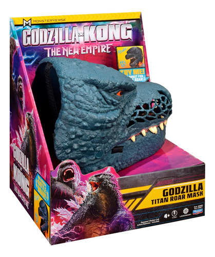 Godzilla X Kong Roleplay Godzilla Máscara Con Sonido Bandai Azul Marino Unitalla