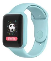 Comprar Smartwatch D20\u002Fy68 Reloj Inteligente Deportes Fitness Cardio Color De La Caja Celeste Color De La Malla Negro Color Del Bisel Negro Diseño De La Malla Liso