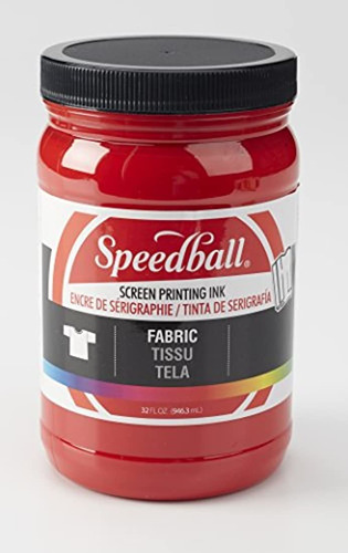Speedball - Tinta Para Serigrafía, 32 Onzas, Color Rojo