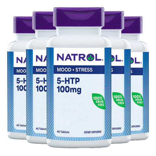 5 Htp 100mg Natrol 30 Tablets 5un Sabor N/a