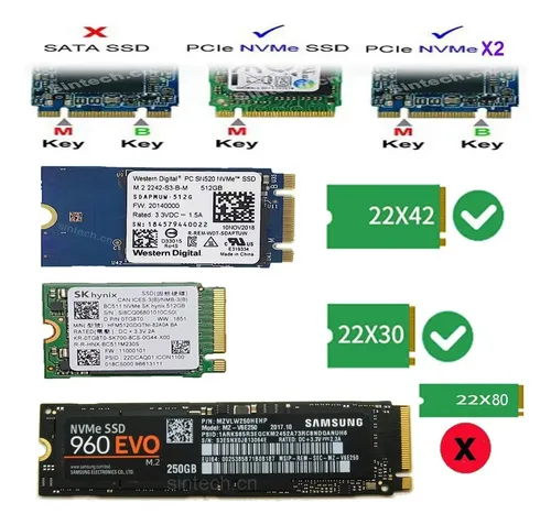 Ssd Adapter Card Sintech M.2 Nvme For Macbook Pro A1708 | MercadoLivre