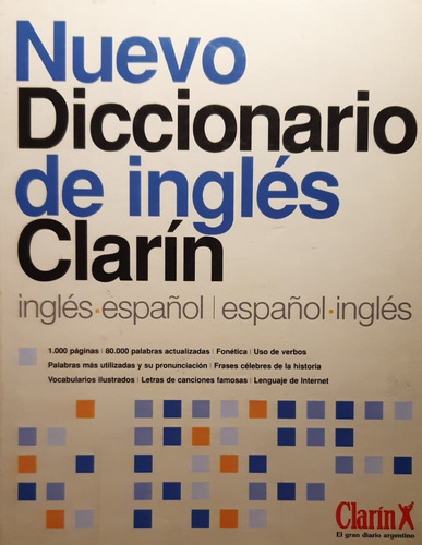 Nuevo Diccionario De Inglés Clarín 1000 Páginas Encuadernado