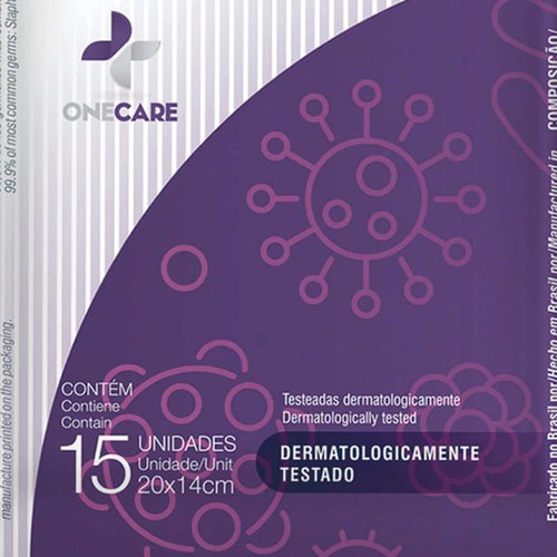 Lenços Umedecidos Antisseptico One Care-sache C/15 Un 20x14