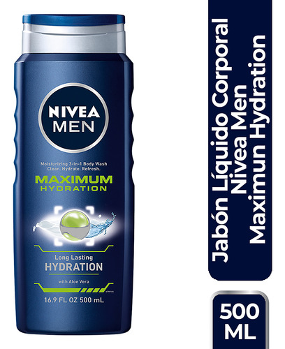 Jabon Liquido Corporal Original Nivea For Men 3 En 1 500 Ml