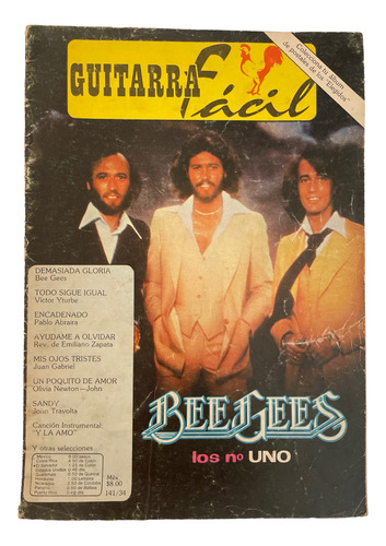 Revista Guitarra Facil #141 Bee Gees John Travolta Y La Amo 