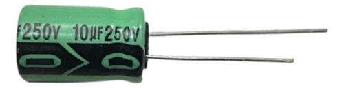 10 Capac Eletrolitico 10uf 250v Radial 105ºc 10x18mm Lelon