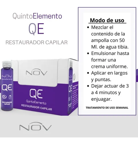 15 Ampollas Restaurador Capilar Quinto Elemento Nov X 15ml | MercadoLibre