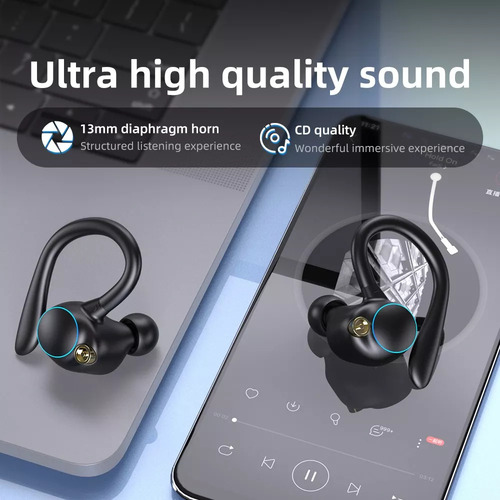 Fones de ouvido esportivos sem fio Bluetooth 5.2 da Mertto