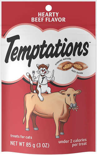 Whiskas Temptations - Carne De Res Para Gatos