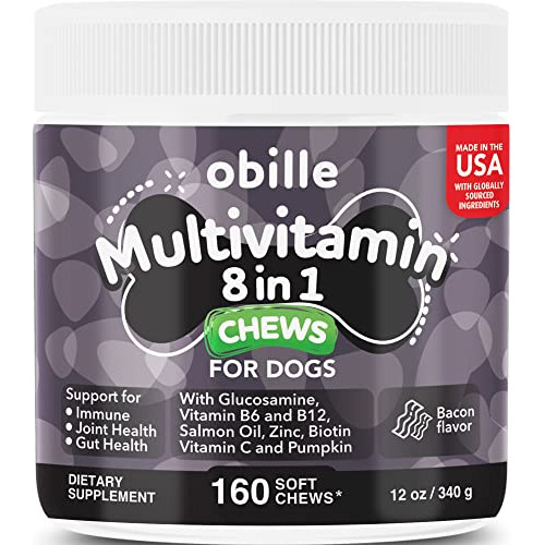 Obille Multivitaminas 8 En 1 Para Perros 160 Chews 4hy7b