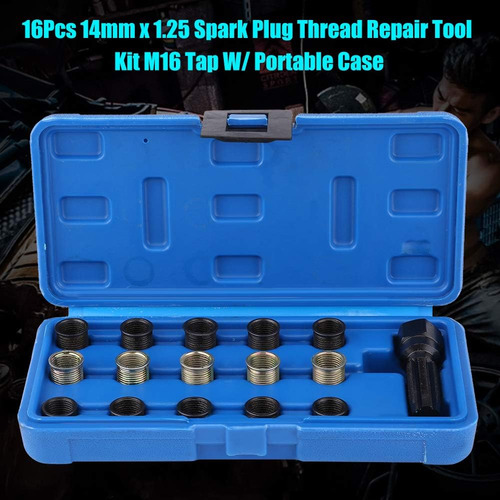 Juego De 16 Piezas De Reparación De Bujías De 14 Mm