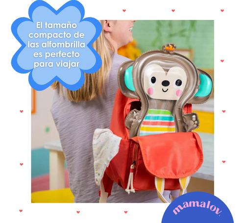 Tapete De Agua Para Bebés Hungry Monkey Bright Starts 16755