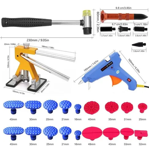 Kit Saca Golpes De Autos Carros Ventosa P/abolladuras 40pcs