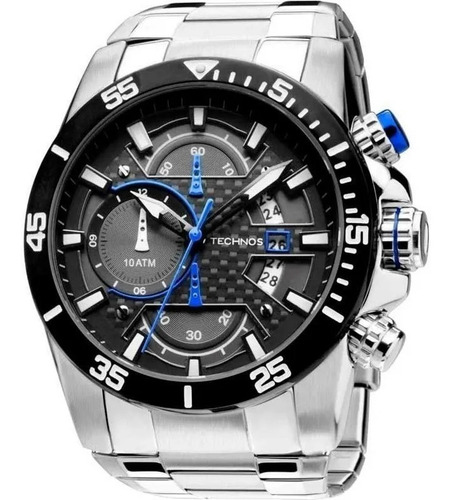 Relógio Technos Masculino Cronografo Azul Os10er/1a Original