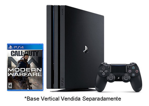 Sony PlayStation 4 Pro 1TB Call of Duty: Modern Warfare cor preto onyx